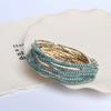 5pcs Fashion Crystal Rhinestone Stretch Bracelet For Women Elastic Wristband Wedding Bracelets Daily Female Jewelry Accessories