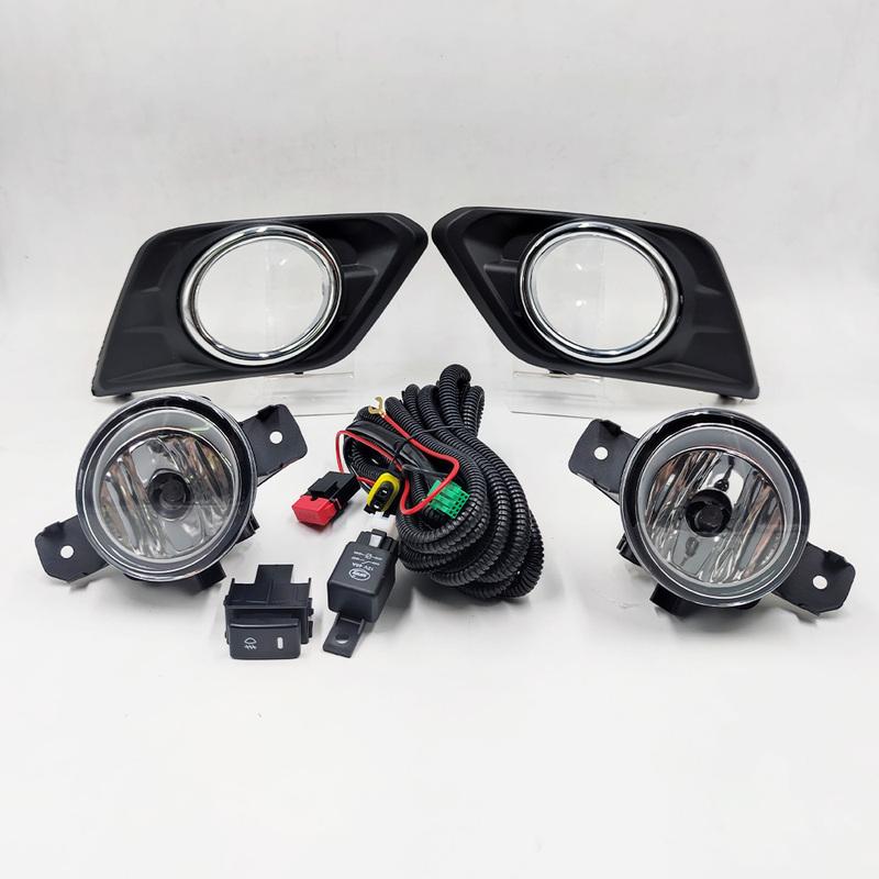 1 Set LED Fog Light For Nissan X Trail X-Trail T32 Rogue 2014 2015 2016 Fog Lights Switch Harness Cover Wiring Halogen Fog Lamps