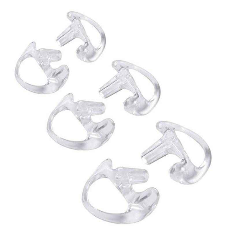 3 Pairs Ear Molds Soft 2-Way Radio Earmold Replacing Earpiece Insert for Acoustic Coil Tube Audio kits Headphone Acces