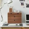 Wooden Storage Box Bedroom Desktop Storage Drawer Dressing Table Jewelry Organizing Box Modern Home Organization Accessories