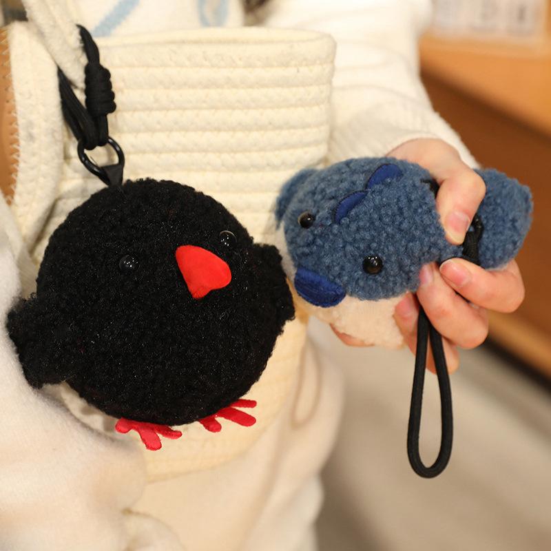 Niedliches Dekompressions-Tier Pinguin Pufferpuppe Plüschtier Drücken Langsamer Rückprall Kükenpuppe Schlüsselanhänger Anhänger