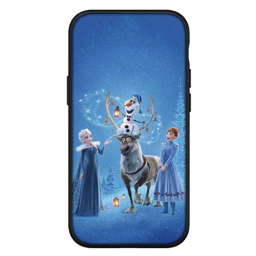 For Samsung Galaxy S24 S23 iPhone 16 15 14 Xiaomi Redmi Note 13 12 11 10 8 Plus 9 Pro Max X XR 14C Phone Case Lovely Elsa Anna Olaf OPPO Huawei Cover