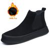 Genuine Leather Mens Chelsea Boots Comfy Thick Bottom Ankle Boots for Men Vintage Outdoor Business Casual Boots Mocassin