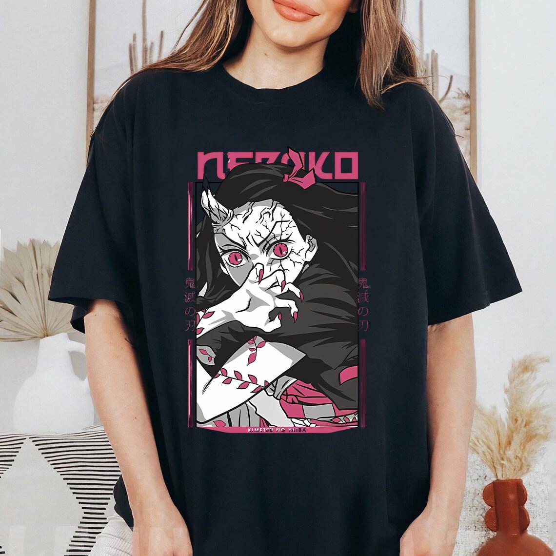 Demon Slay Nezuko Shirt Anime Demon Shirt Slayer Anime Shirt Anime Graphic Sweatshirt Anime Tee Gift Unisex Shirt S