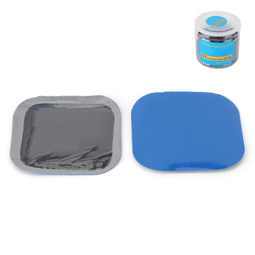60pcs Box 55mm 2.2in Car Tire Repair Patch Rubber Tool Universal for Automobile Motorcycle