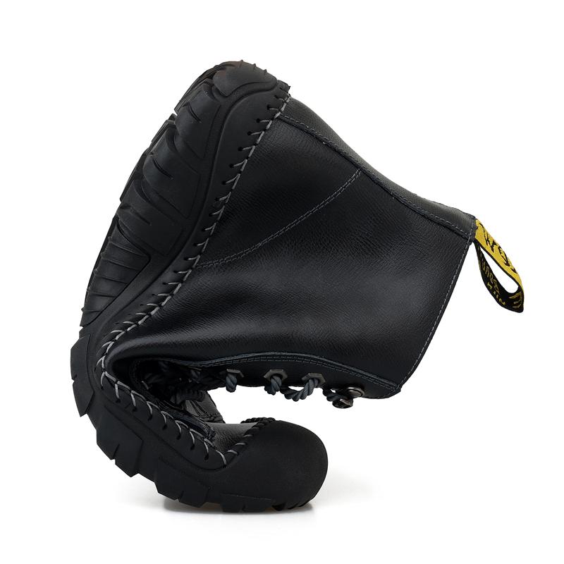 Buty Męskie Moda Buty Motocyklowe Wodoodporne Skórzane Buty Wiosenne Sznurowane Buty na Platformie Nowe Buty Wysokie dla Mężczyzn Botas Hombre