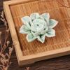 Ceramic Incense Burner Lotus Incense Stick Holder Ceramics Nasturtium Sandalwood Incense Burner For Home Office Decoration