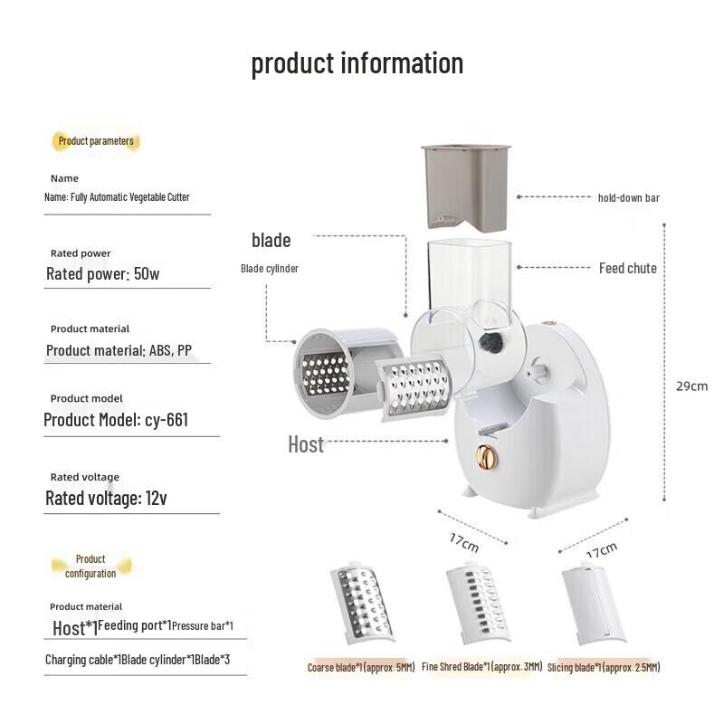 Multifunktionell grönsaksskärare & rivjärn