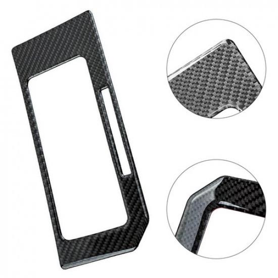 Carbon Fiber Gear Shift Panel Trim Cover Accessories For Ford F-150 2015-