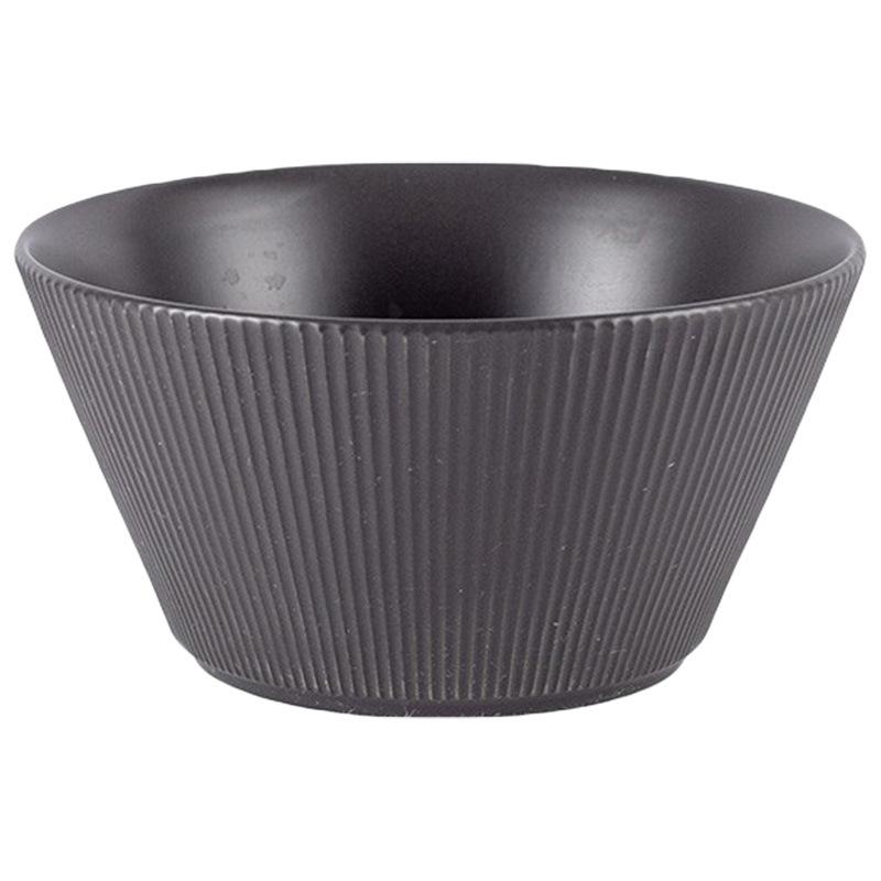 Simple Solid Color Of Chinese Retro Vertical Rice Bowl Small Bowl Round Breakfast Porridge Soup Bowl Household Tableware