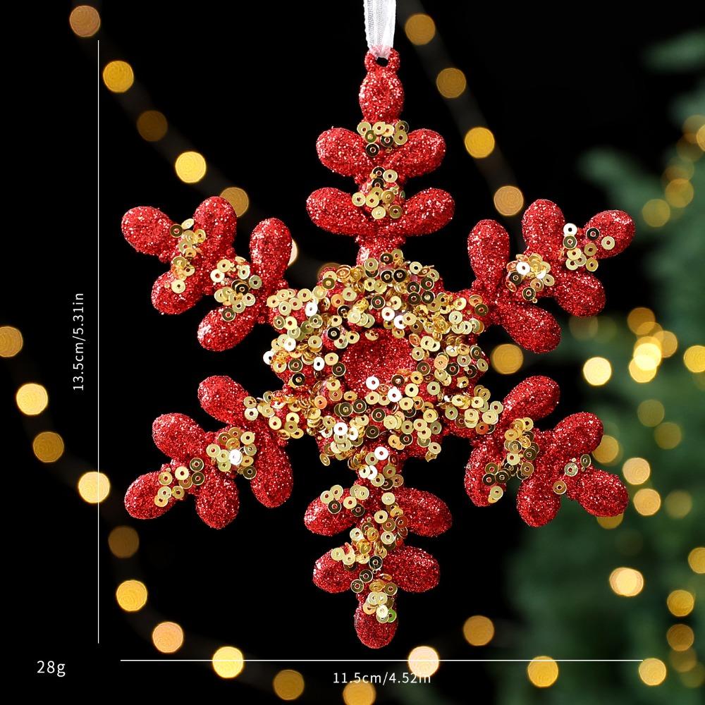 Plastic Christmas Merry Hanging Decoration Red Gold Glitter Christmas Ornaments Hanging Text Decoration Hanging Sign Christmas