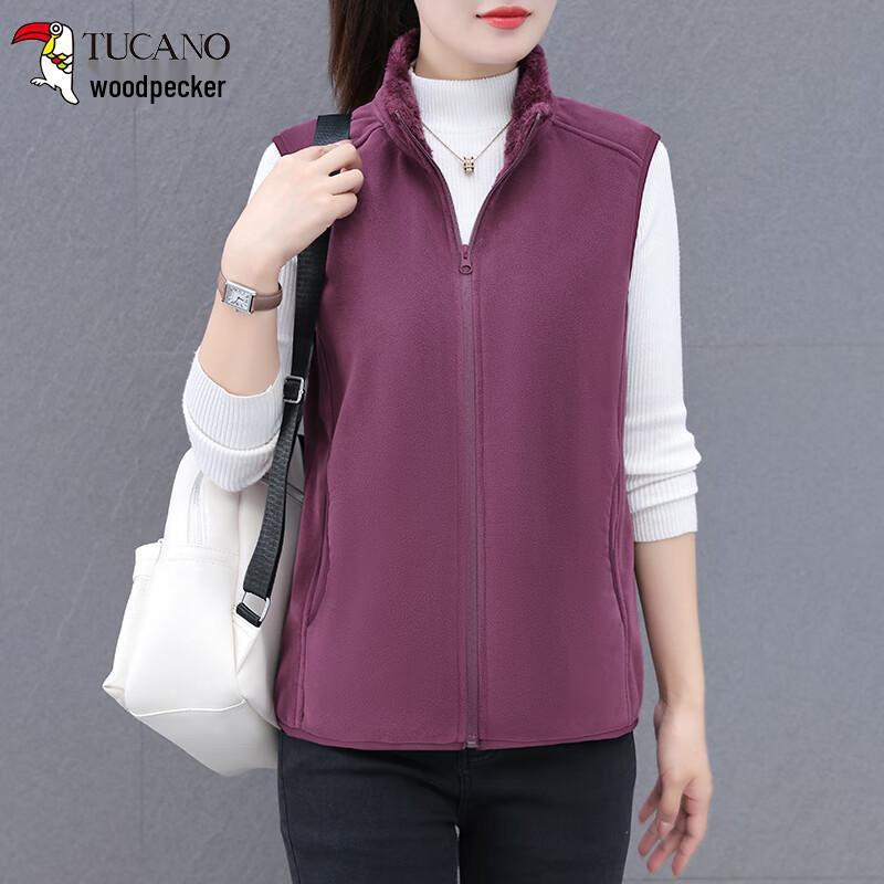 

Женский осенне-зимний жилет Woodpecker из толстого теплого флиса L