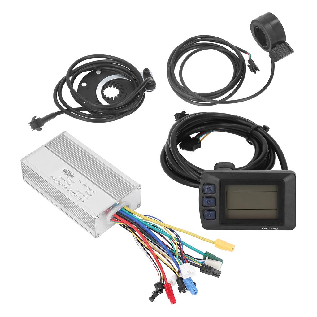 Elektrofahrrad Umbausatz 36V 48V 1000W 30A Bürstenloser Motorcontroller M3 Display Daumengas