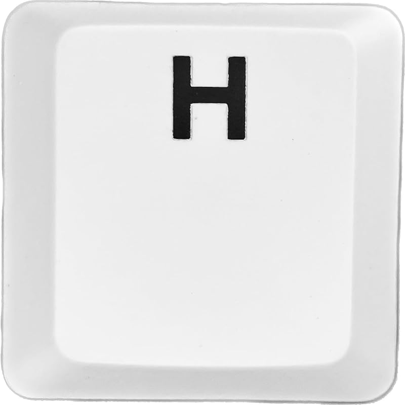 

logitech G913/G913TKL/G915 replacement keycaps [Sold as 1 piece] (Light-emitting compatible) [BERGBUCH] (H, White)