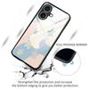 For iPhone 17 Case PC TPU Tempered Glass Pattern Printing Anti Drop Phone Back Cover
