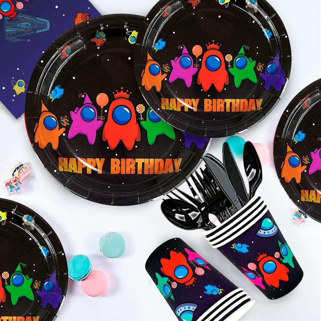 Game Birthday Party Supplies,174pcs Game Birthday Decorations for Kids,Game Themed Party Plates,Game Birthday Banner Etc Game Party Supplies