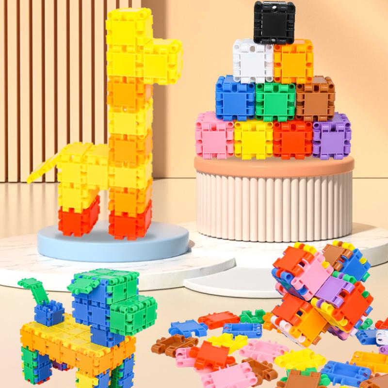 50/150 buc Set vrac blocuri de construcție creative DIY Urban Classic blocuri de construcție Asamblate cadou de ziua de naștere jucărie educativă pentru copii