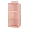 Cotton Linen Hanging Wardrobe Organizer with Multi-Layer Drawers for Clothes and Underwear