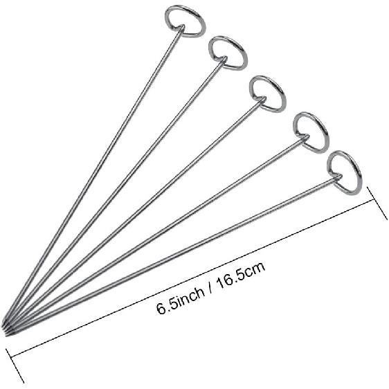 Stojak do frytkownicy powietrznej XL Zestaw akcesoriów do frytkownicy powietrznej 2 szt., Stojak dwuwarstwowy ze szpikulcem, Układany metalowy uchwyt