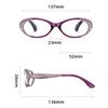 Fashion Diamond Studded High Definition Anti Blue Light Reading Glasses Women Ultra Light Comfortable Presbyopia Eyeglasses