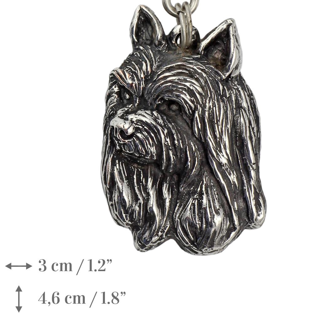 Silky Terrier - Necklace with dog, silver-plated pendant for dog fan, unique jewelry by Art-Dog brand