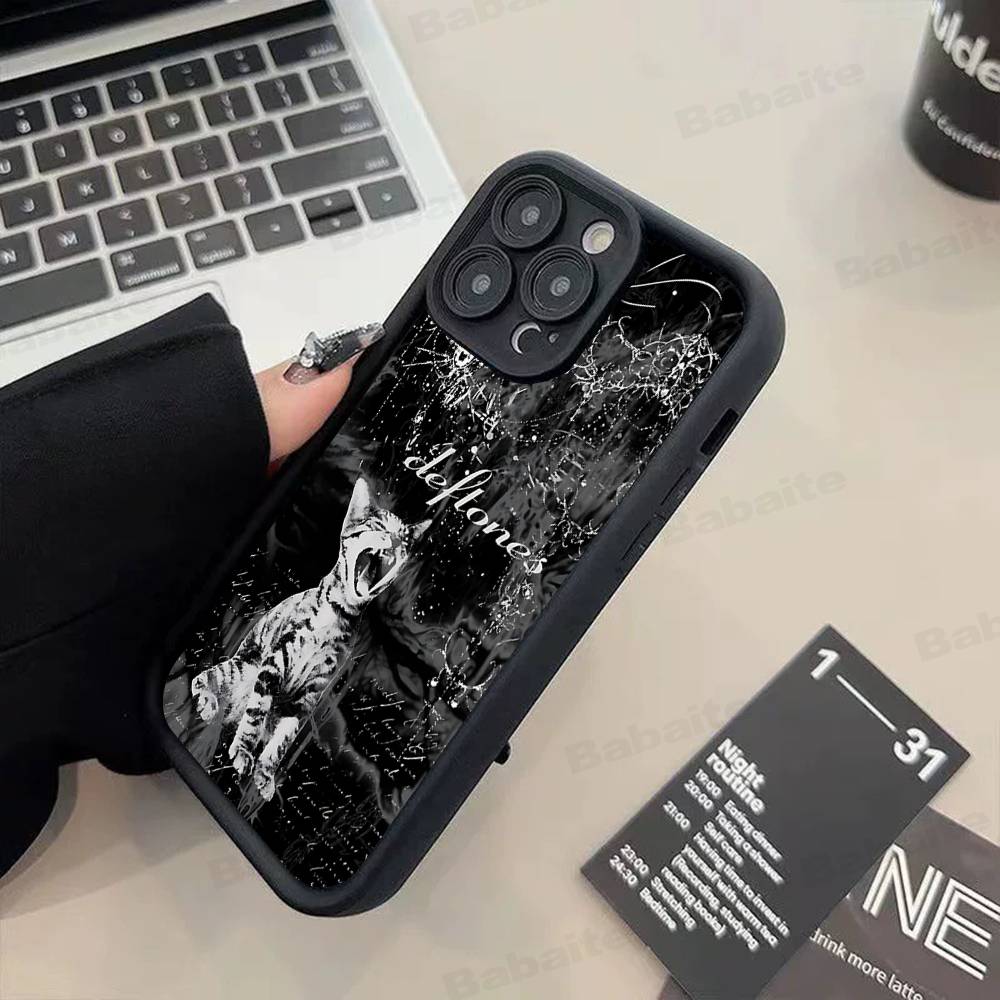 D-Deftones Band Phone Case For IPhone 17 16 15 14 13 12 11 Pro Max 16E Plus INS Soft Cover