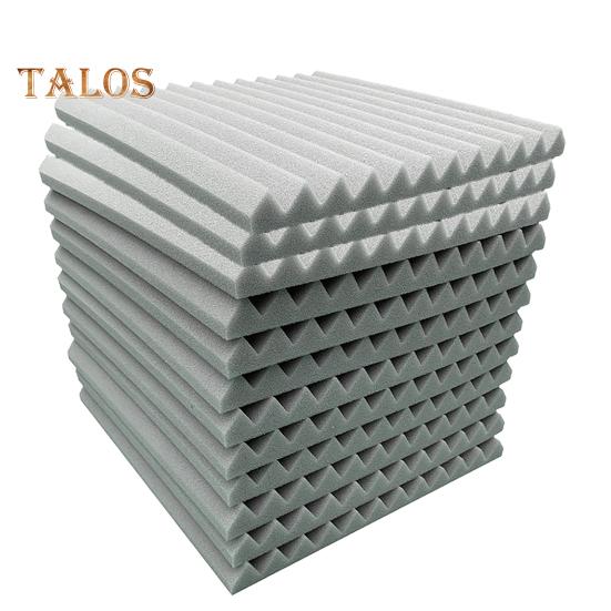 

12 шт. Звукоизоляционные пенопластовые панели 1 X 12 X 12 дюймов Студийные акустические стеновые панели высокой плотности для стен Звукопоглощающие панели Звукоизоляционные панели серый