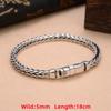 S925 Sterling Silve Twisted Bracelets For Men Hip Hop Handmade Exquisite Unique Fashion Jewelry Gift Factory Price