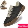 Men's Plus Size Retro Sport Casual Leather Shoes - Soft Sole, Comfortable, Fashionable, Versatile Travel Sneakers