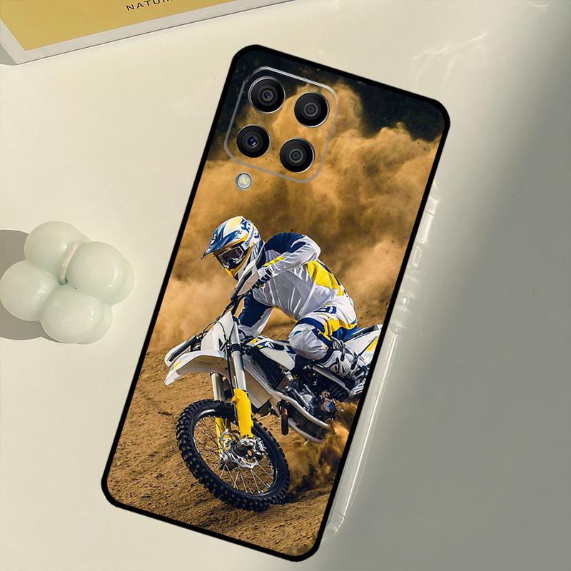 Moto Cross Motorcycle Sport For Samsung Galaxy M31 M16 M11 M21 M13 M33 M35 M53 M55 M15 M14 M34 M54 M12 M32 M52 M06 Case