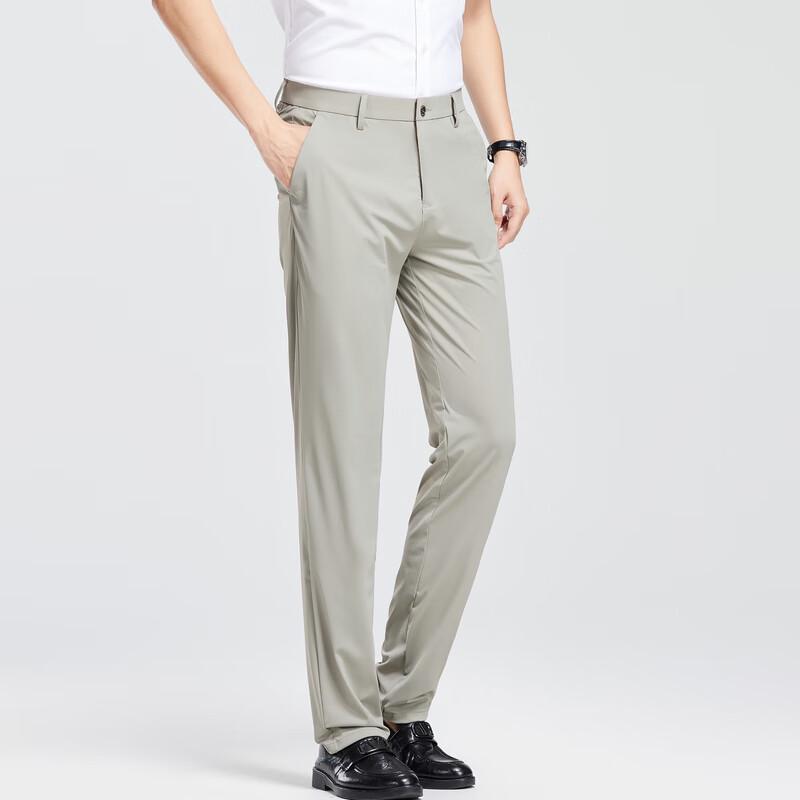 Men's 2025 Autumn Elastic Waist Straight-Leg Casual Pants