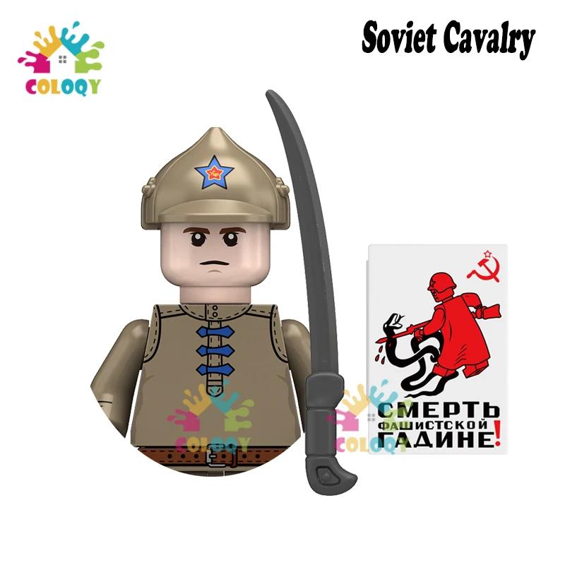 Kids Toys WW2 Military Army Sets Building Blocks Soviet US China Soldiers Mini Action Figures Medal Toys For Kids Birthday Gifts