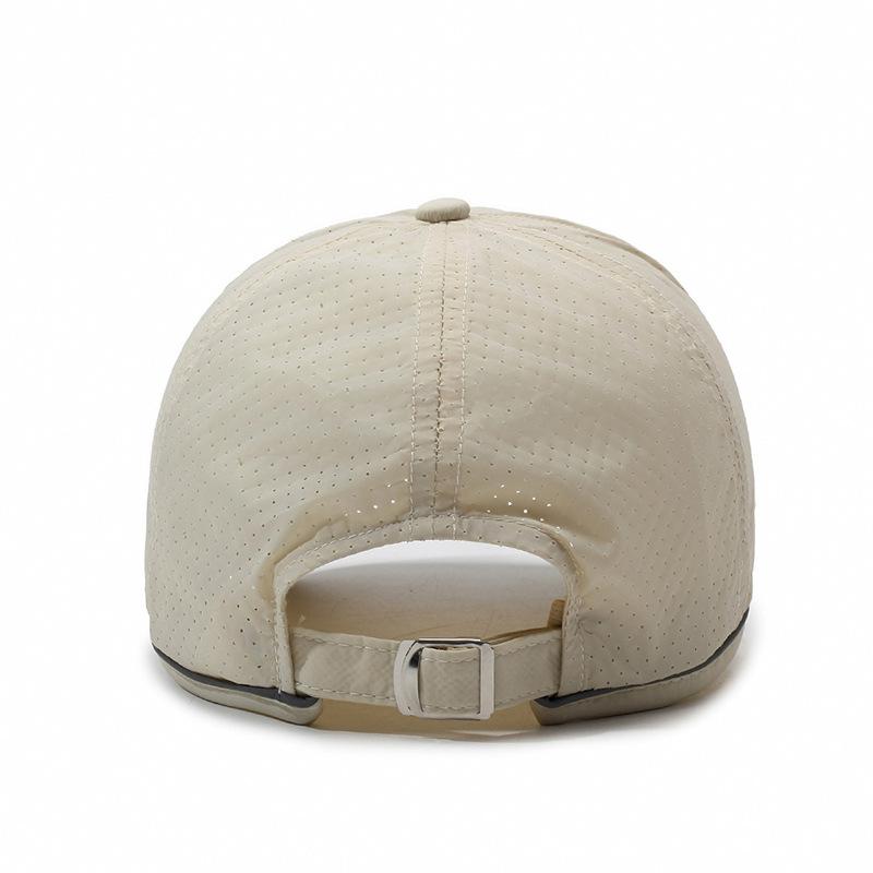 Spring Summer Reflective Strip Thin Baseball Cap Women Men Breathable Outdoor Sunshade Sunscreen Quick-Drying Cap