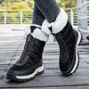 2026 Casual Women's Boots Cotton Shoes Fur-Lined and Thickened Warm Snow Boots Northern Cotton Shoes Zapatillas De Mujer Female