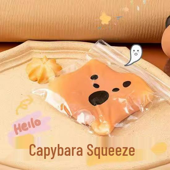 

Cute Capybara & Puffer Fish Squishy Stress Relief Backpack Toy