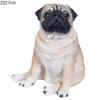 Lovely Simulated Dog Statue Pug Dog Ornaments Desk Decoration Creative Animal Resin Sculpture Room Aesthetic Decor Furnishings