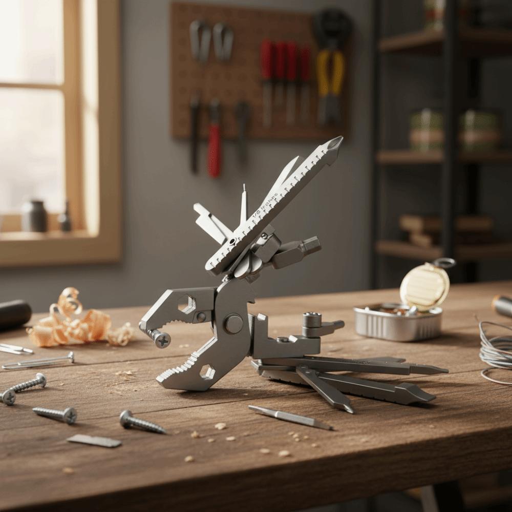 Portable Mini Multifunctional Tool 25 Tools In One Folding Plier Pocket Tool Kit  Machine Repairing