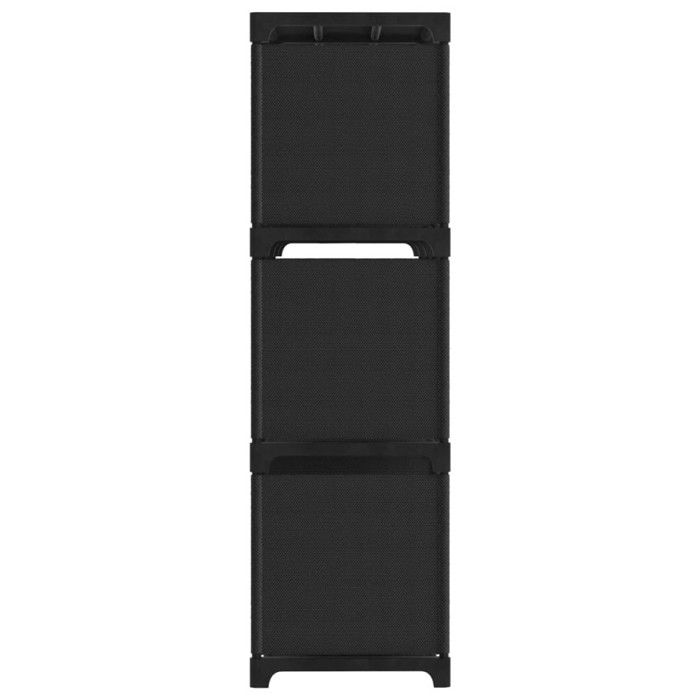 VidaXL Étagère d'affichage 9 cubes Noir 103x30x107,5 cm Tissu 322610