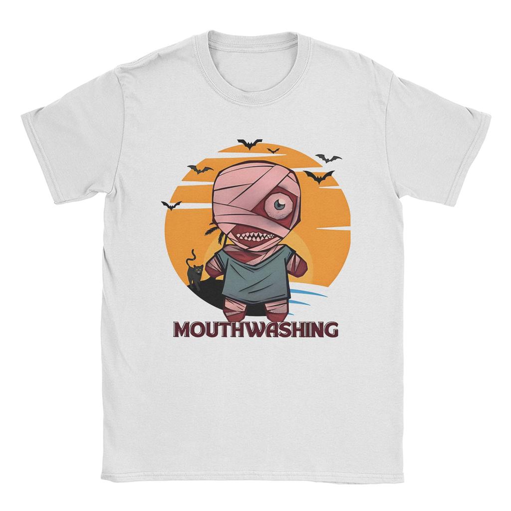 Novelty Mouthwashing Captain Curly Tism T-Shirt Men Round Neck Cotton T Shirts Video Game Short Sleeve Tee Shirt 4XL 5XL Tops