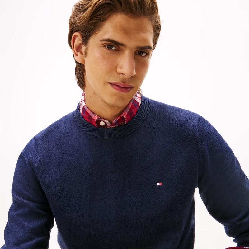 Tommy Hilfiger Men's Cotton Cashmere Crew Neck Sweater A/W 2025