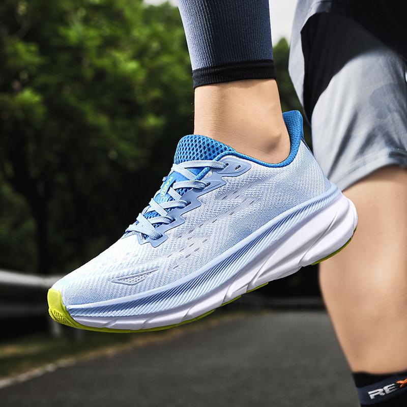 Men'S Running Shoes Luxury Shoes Couple Outdoor Sneakers Cushioning Breathable Mesh Off-Road Trainer Shoes Race Non-Slip Fashion