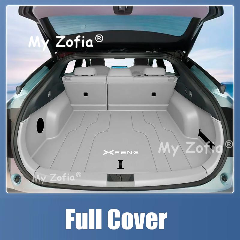 For Xpeng P7+ 2026 2027 Car Trunk Mat Boot Liner Tray leather Waterproof Mud Protector Pad Cargo Mat Accessories