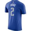 Nike T Shirts Men's Royal Blue Crew Neck Straight Fit DR6370-488