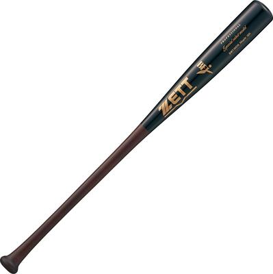 Kij baseballowy ZETT Hardball Special Select Model Drewniany Amerykański Twardy 84cm 880g Średni Cienki Ciemny x Czarny BWT14514 (Klon Północny) (3719SA)