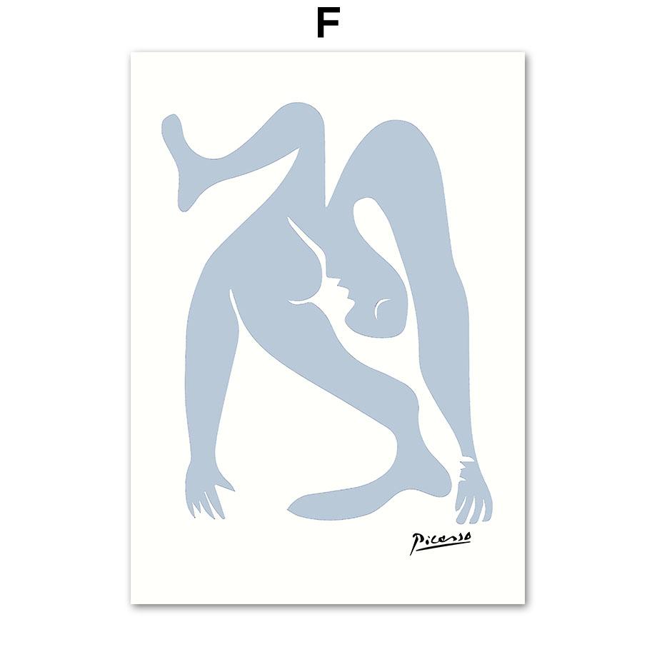 Abstract Matisse Flower Market Girl Coral Leaf Wall Art Canvas Painting Nordic Posters And Prints Pictures For Living Room Decor