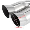 uxcell Auspuffschneider für Doppelauspuffanlage Custom Exterieur Edelstahl Passend für Rohrdurchmesser Autos, Schalldämpfer, Teile, Teile, Endrohr, 38-53mm