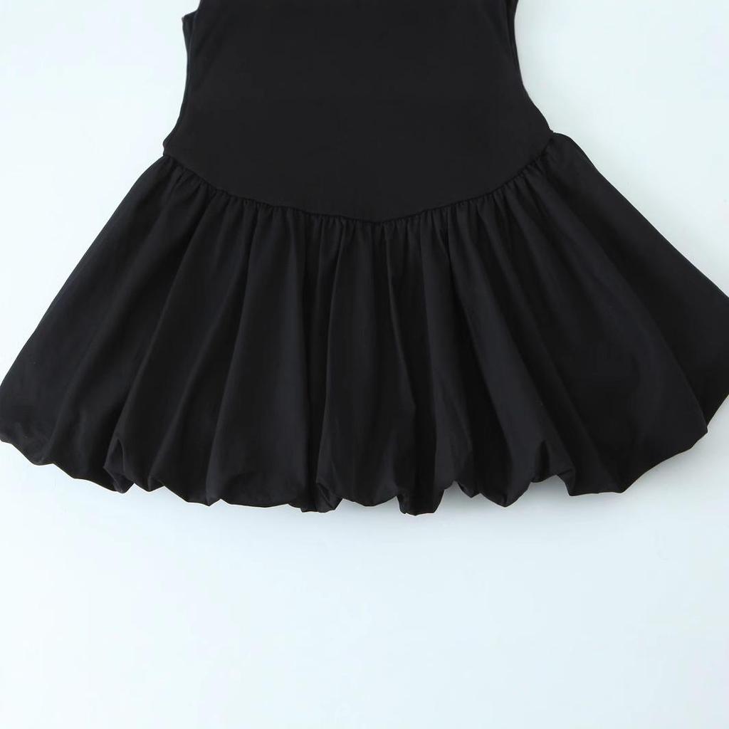 2025 Spring Women's European & American Style Double-Sided Spliced Dress