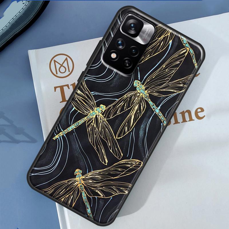 Dragonfly Animal Art Case For Redmi Note 12 11 Pro Cover For Redmi Note 10 8 9 Pro 10S 11S 9A 9C 12C 10A 10C