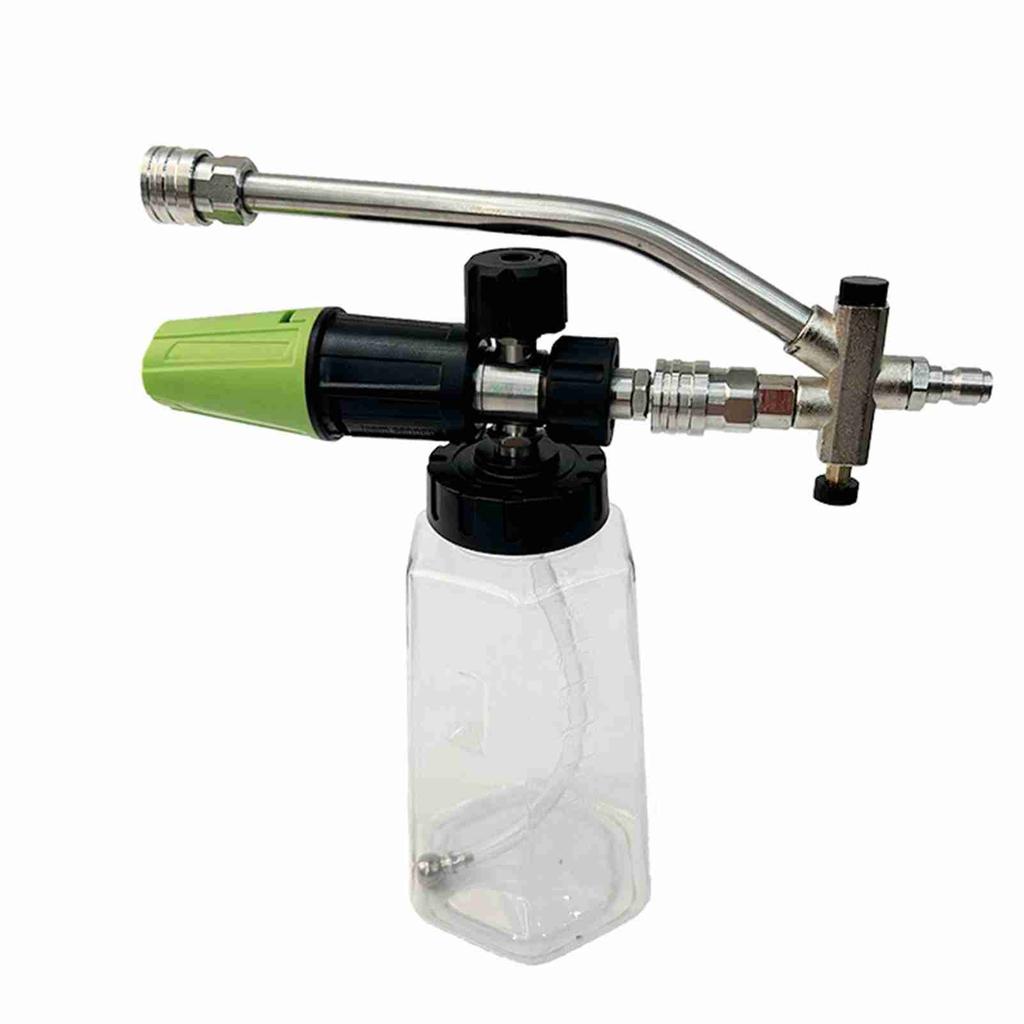 Foam Cannon for Pressure Washer with Dual Connector Tool, Car Foam Blaster with 1 4   Quick Connect 1L Transparent