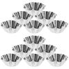 6 Pcs Non Stick Flower Tart Mold Chrysanthemum Baking Pan Carbon Steel Egg Tart Cups Muffin Dish Cooking Bakeware Silver Kitchen